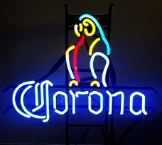 Corona Light Large Parrot Neon Sign